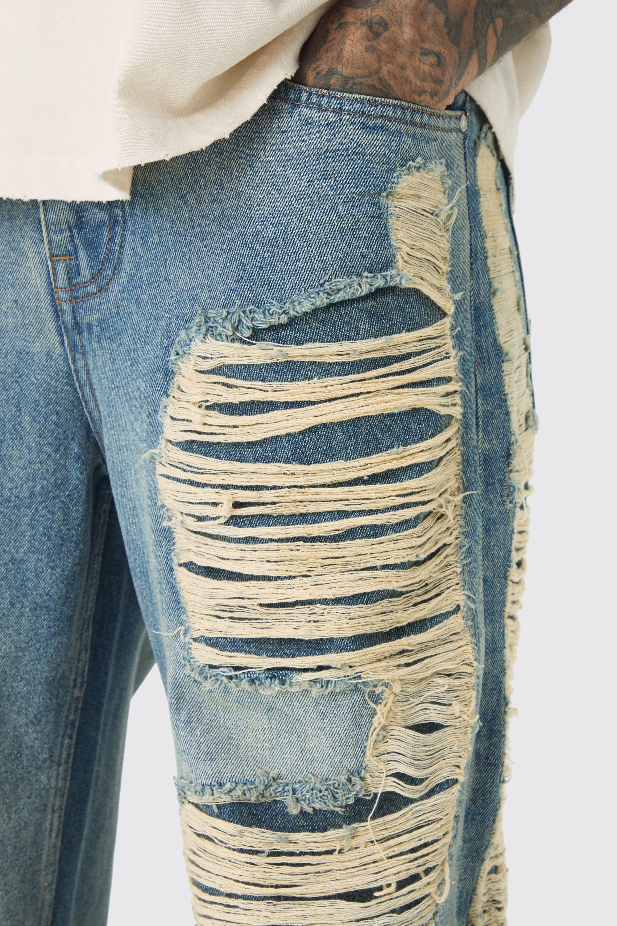 Fendi distressed jeans online